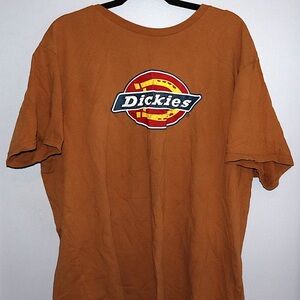 Dickies Men's Tan Short Sleeve Logo Tee